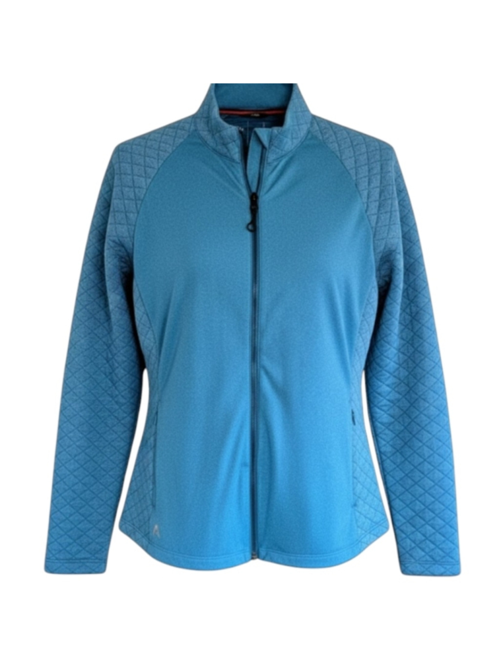 Antigua Women's Light Blue Golf Athletic Jacket Athlesiure Sportif Chic Layering